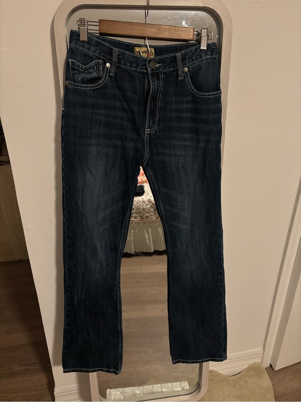 Wrangler Women's Straight Leg Jeans - Dark Blue
